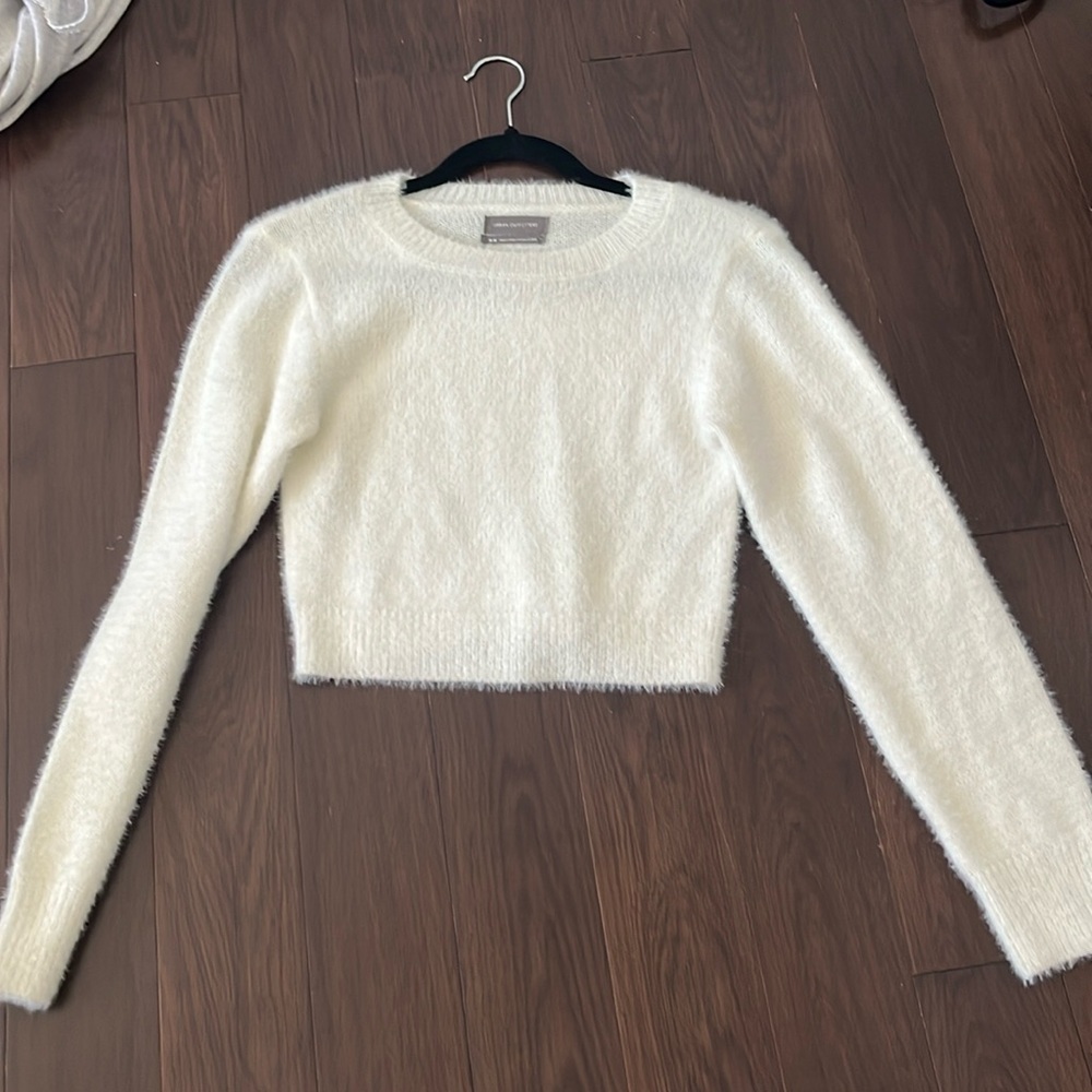 urban outfitters white cropped sweater, Woman's M​​